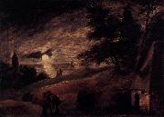 Adriaen Brouwer Dune Landscape by Moonlight china oil painting artist